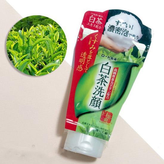 Sữa Rửa Mặt Shirochasou Rohto Chiết Xuất Trà Trắng 120g White Tea Face Wash