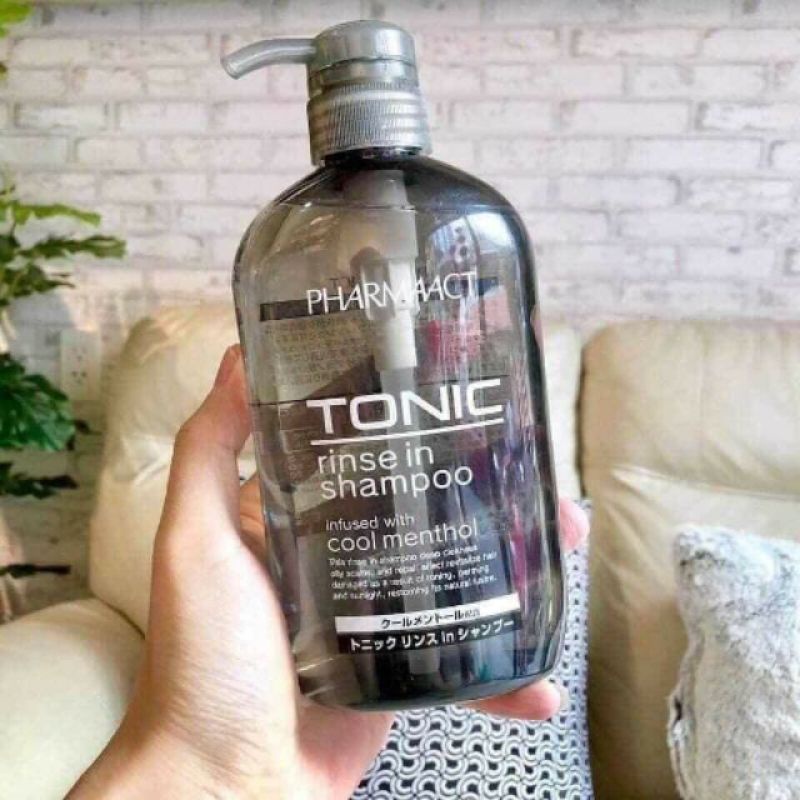 Dầu Gội Xả Tonic Pharmaact Dành Cho Nam Bạc Hà Mát Lạnh Sạch Gàu Giảm Ngứa 600ml