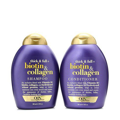 Bộ Gội Xả OGX Biotin & Collagen Làm Dày Tóc 385ml Biotin & Collagen