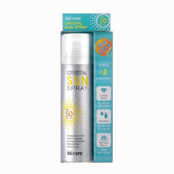 Xịt chống nắng Crystal Sun Spray 150ml SPF50+ PA+++ Hàn Quốc