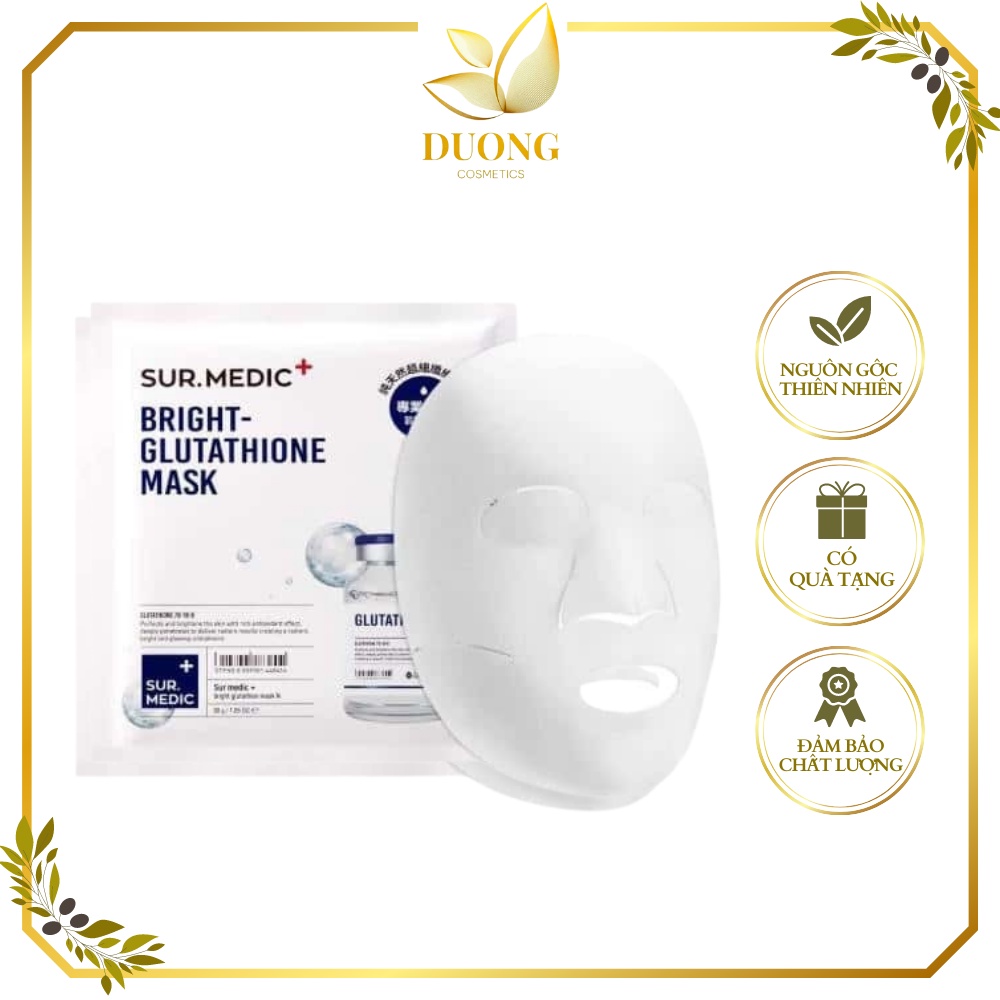 Mặt Nạ Dưỡng Da Sur.Medic Bright Glutathione Mask Hàn Quốc Dưỡng Trắng Cấp Ẩm Dành Cho Mọi Loại Da 3